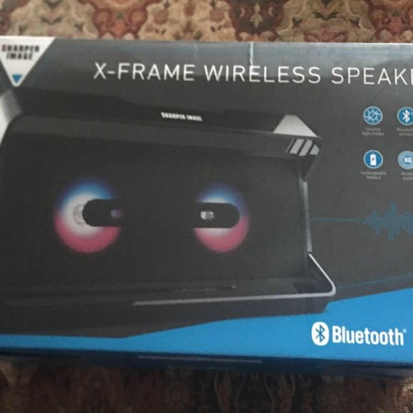 Sharper image x-frame wireless speaker sbt3024b - Picture 2 of 7